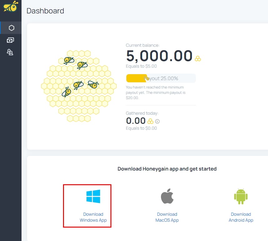 Honeygain Download Windows App