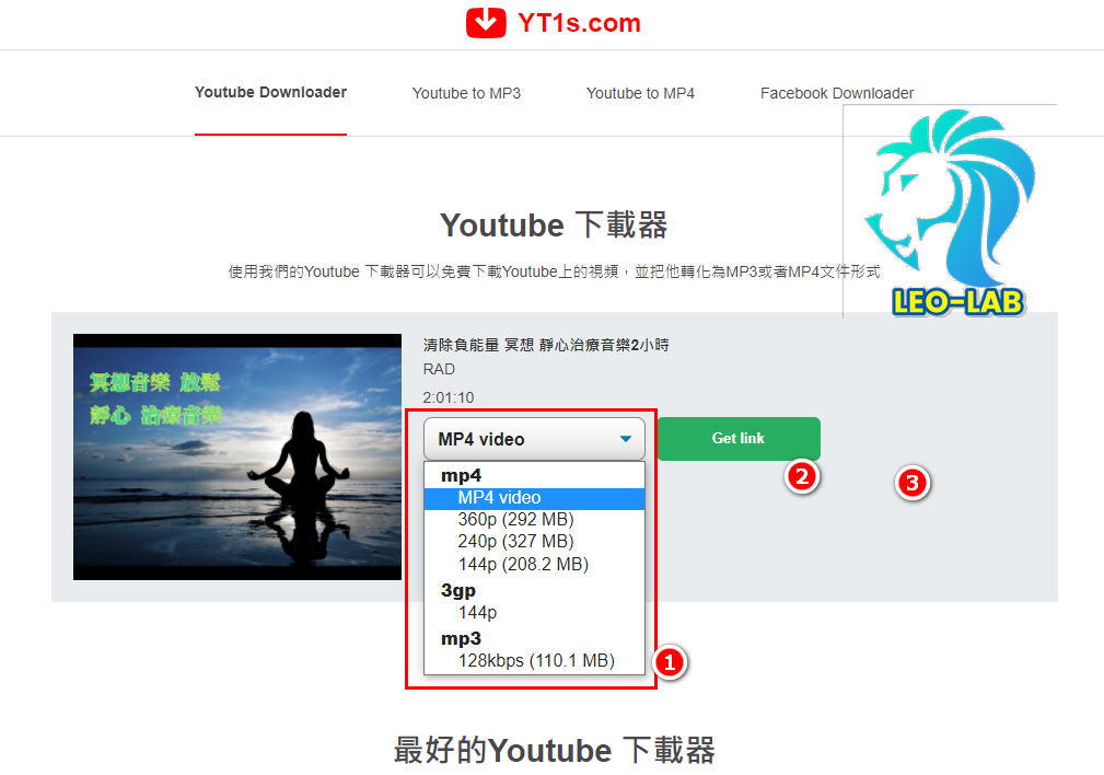 3.Youtube Downloader Select Type