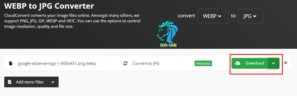 06.CloudConvert File Convert Done
