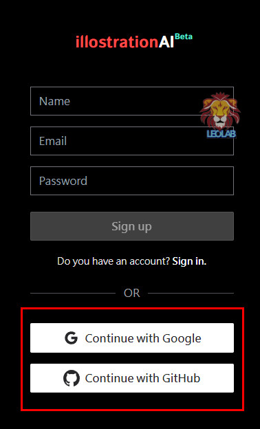 illostration Sign Up Account Select