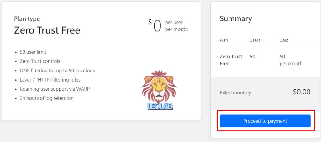 快如閃電,暢遊無界!Warp+ 免費VPN 的最佳選擇! 20 19.Cloudflare Zero Trust Payment